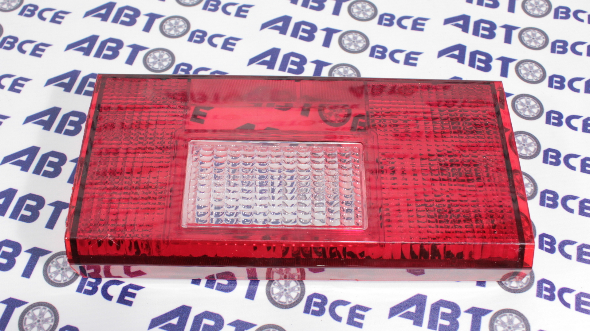 Стекло заднего фонаря левое ЗАЗ-1102 красное (Нового Образца) АвтоЗаз